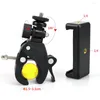 Tripods Universal 1/4 Head DV DSLR Bike Bicycle Handlebar Clamp Bracket Mount For Insta 360 One X Video Camera Clip Accessories