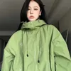 レディースジャケットHouzhou Harajuku Greenジャケット女性