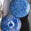 Piatti Servizio da tavola in ceramica Bulk Vassoio decorativo da cucina Vaisselle in porcellana bianca e blu