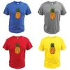 T-shirts pour hommes ananas t-shirt drôle belle chemise coton haute qualité doux sueur taille ue manches courtes