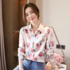 Women's Blouses Autumn 2023 Women's Elegant Blouse Chic Print Shirt Office Lady Retro Women Sweetshirts