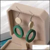 Dangle Lustre Mode Géométrique Mignon Boucle D'oreille En Bois Pour Les Femmes Élégantes Summer Beach Party Bijoux Cadeau Drop Livraison Boucles D'oreilles Dhfic