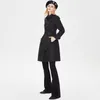 클래식 여성 트렌치 코트 패션 영국 중간 트렌치 코트 코트 디자인 더블 가슴 트렌치 코트/면 직물 블랙 카키 브랜드 재즈 탑 S-XXXL