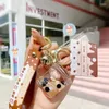 Party Favor Event Supplies Festive Home Garden Pearl Milk Tea Bear in Oil Keychain Pendant Creative New Bag Small Gift Wholesale TT0207