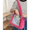 Evening Bags Corduroy Bag Handbags Women 2023 Fashion Candy Color Large Shopping Students Books Cotton Cloth Tote For Girls