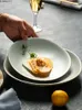Płytki 11 cali japońska ceramiczna obiadowa płyta z zachodnie stek ramen domowy śniadanie owoc