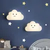 Lâmpadas de parede lâmpadas de nuvem de crianças nórdicas ao lado de luminárias de quarto de luminárias de decoração moderna de aranha minimalista com plugue USB 10wwall