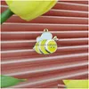 Charms 20Pcs Enamel Snail Bee Charm Oil Drip For Jewelry Making And Crafting Cute Earring Pendant Necklace Bracelet Drop Delivery Fi Dhbqa