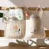 Förvaringslådor Baby Crib Organizer Väskor Född bomullssäng Diaper Bag Caddy hänger för spädbarnsängkläder