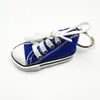 Canvas Shoes Keychains Party Sneaker Tennis Shoe Key Chain 3D Novely Casual Shoes Keyrings Colorful Shoes Holder Handbag Pendant Gifts BC261