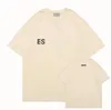 Tees ESS T Shirt Erkek T-Shirt Kadın Tasarımcı pamuklar Man S Casual Gömlek Luxurys Giyim Sokak Şort Kollu Giyim Tops