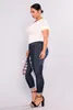 Jeans pour femmes Femmes Trous déchirés Slim Fit BuDenim Oversize BuLift Mid-Rise High Stretch Hole Skinny Pantalon 5XL 6XL