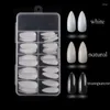 Faux Ongles 100pcs Stiletto Full Cover Nail Tips Amande Naturelle Faux DIY Salon Outils Manucure Ongle Press On