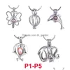 Lockets mode 300 stilar älskar pärlburar hängsmycken för halsbandsarmband diy smycken som gör ihåliga öppna pärlor charms droppe dhgarden dhfkd