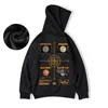 Felpe con cappuccio da uomo Felpe Planet Graphic Loose Fleece con cappuccio per uomo e donna Hip Hop Casual oversize y2k Streetwear Pullover Felpa con cappuccio 230206