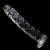 Dildos S M L Size Crystal Glass Dildo Realistic Penis Artificial Anal G Spot Stimulate Female Masturbates 0803