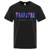 T-shirts pour hommes Trapstar London Undersea Blue T-shirt imprimé Hommes Été Respirant Casual Manches courtes Rue surdimensionnée Coton Marque L4ly # VXFU