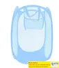 Opvouwbare gaas wasmand Organisator opslagcontainers pop -up wassen waskleding wasmand bin mand opslagtas 11colors