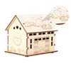 Rideaux de douche 1pc tirelire enfant jouet maison en forme d'économie d'argent Pot en bois pièce pour enfants maison argent