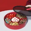 Plates Fruit Tray With Lid For Home Kitchen Storage Bowl Candy Box Ins Plastic Nut Dried Container