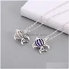 Medaglioni Alta quantità Ciondoli gabbia argento argento 925 Moda donna Lustro Rotondo collana di perle naturali Accessori medaglione D Dhgarden Dhxun