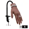 2023 Traitements des ongles Mannequin d'art de la main féminine Manucure allongée Accessoires en silicone artificiel Affichage de tir Modèle de bras long L'articulation de la main peut être pliée E130