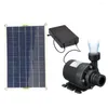 Decorações de jardim 50W 800l/h 5m Bomba de água DC 12V Bombas submersíveis de circulação solar sem escova de escova para lagoa de piscina de Birdbath