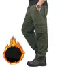 Männer Hosen Winter Cargo S Warme Dicke Militärhose Für Plus Samt Casual Armee Taktische Pantalon 230206