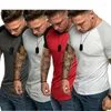 Herr t-shirts gym sommar t-shirts smala passform casual short hylsa muskel tee toppar t-shirt