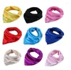 Scarves 5 Pcs Satin Square Scarf Dance Soft Silk Magic & Juggling For Women Girls Dressing Up Party Accessory