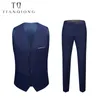 Trajes para hombre Blazers Últimos diseños de pantalón de abrigo Moda Casual Traje de negocios Conjunto de 3 piezas Pantalones Chaleco Chaleco 230207