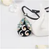 Pendentif Colliers En Gros Européenne Et Américaine Personnalité De La Mode Naturel Abalone Shell Collier Pour Perles Cadeau De Fête S Dhgarden Dhjka