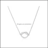 Pendentif Colliers Infinity Love Knot Pendentifs Pour Couple Petite Amie Petit Mignon Or Rose Couleur Chian Collier Drop Delivery Bijoux Dhmcx