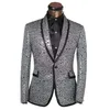 Abiti da uomo Blazer Blazer jacquard 3D Soprabito Moda Abito con un bottone Spettacolo Casual Costume da palcoscenico Performance Giacche da festa 2023