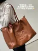 Sac fourre-tout à cordon de luxe de grande capacité, sac à bandoulière en cuir souple