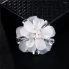 Brooches Imixlot Imitation Shell Texture Pearls Fashion Big Flower Corsage Suit Pins Accessories Wild Atmosphere