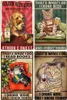 Cats and Wine Vintage Metal Painting Dog and Beer Wall Decoration for Bar Home Club Let Evening Be-Gin Tin Poster Funny Plate 20cmx30cm Woo