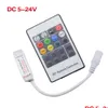 Controladores RGB 20Key DC524V Mini RF Controlador remoto para 5050 3528 3014 SMD LED Flexible Flight Light Drop Lights Lighting DHO2E