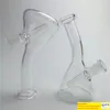 Balmumu Yağı Cam Bongs Su Boruları 10mm Dişi Eklemli Kalın Net Recycler Heady Beaker Bong Yağ Teçhizatları