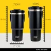 Tumblers Tyeso Cup Thermal Thermo Water Bottle Tumbler with Straw Handle Coffee Travel Mug Stainles Steel Vacuum Flask Insulated Drinks 230206
