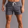 Herren-Shorts, weiße Track-Jogger-Fleece-Shorts, leicht, atmungsaktiv, weich, Sportbekleidung, Fitnessstudio, Training, Jogger, Sommerhose, Y2302