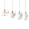 Pendant Lamps Ceramic Lights Fixtures White Bedroom Dinning Living Room Light Modern LED Lamp Lighting Luminaire