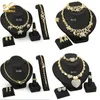 Ensemble de bijoux Hip hop pour femmes, ensemble de colliers, ensembles de bijoux de mariage, boucles d'oreilles, collier xoxo, bracelets, cadeaux, 201222242P