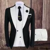 Men's Suits & Blazers Tuxedo Wedding Dress For Men Jacket Vest Pant 3Pcs Homme Costume Slim Fit Single Breasted Suit Male Fashion Party Blaz