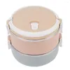 Set di stoviglie 1/2/3/4 strati Lunch Box in acciaio inossidabile Bento Contenitore termico per barbecue Forniture per barbecue all'aperto