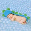 Basker härlig baby stickad hatt handgjorda dinosaurier beanie 0-3 månad unisex virkning stickad all-match för daglig slitage