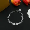 Fashion Necklaces Bracelets Sets For men Luxurys Jewelry Designer Chains Womens Bracelet Silver Diamonds Necklace Girls Ornaments 2302071BF