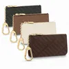 Top quality fashion 4 colors Coin Purses KEY POUCH Damier leather holds classical women holder small Wallets with box333A