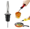 500pcs Stainless Steel Red Wine Stopper Cocktail Shaker Bar Tool Bakeware Liquor Spirit Pourer Spout With Rubber Stoppers SN634