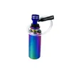 Smoking Pipe Aluminum water pipe ice blue dazzling glass filter water pipe removable cleaning mini bong